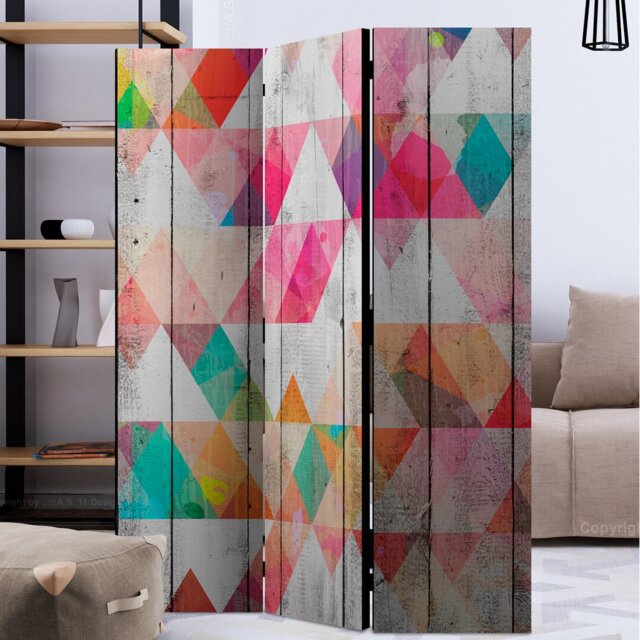 Peasley 172cm H Folding Room Divider