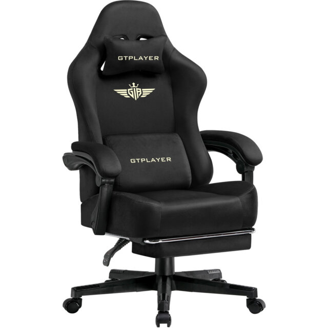 GTPLAYER GAMING CHAIR Adjustable Headrest and Adjustable Padded Armrests PC & Racing Game Chair