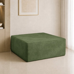 Modular Corduroy 101cm Wide Seating Component Boneless Ottoman