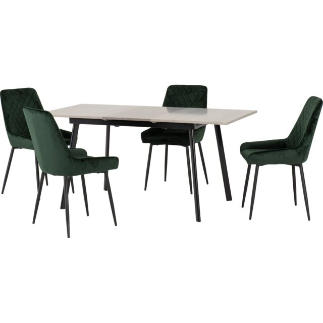 Raffaele 4 - Person Butterfly Leaf Dining Set