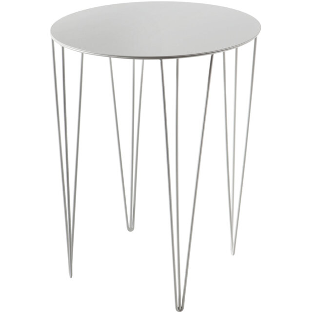 Tannum Round Metal Outdoor Bistro Table, 75cm H x 60cm W x 60cm D