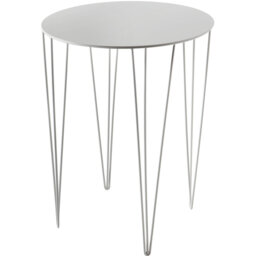 Tannum Round Metal Outdoor Bistro Table, 75cm H x 60cm W x 60cm D
