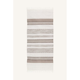 Puck Åby Flatweave Cotton Brown/White Rug
