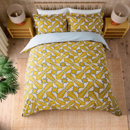 Moon Flights Cotton Animal Print Duvet Cover Set with Pillowcases Included