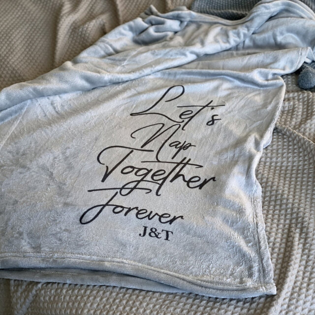 Calabria Calabria Lets Nap Together Personalised Blanket