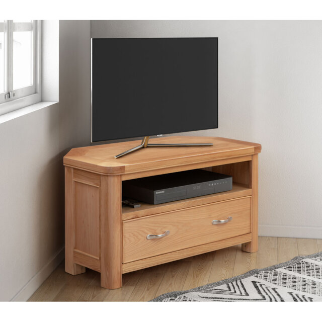 "Comfrey Unfinished Corner TV Unit for TVs up to 43"""