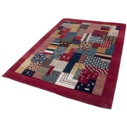 Ormsby Handwoven Wool Red Rug