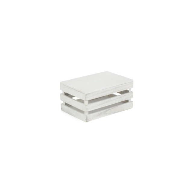 Slatted Wooden Storage Box