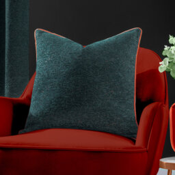 Chenille Piped Polyester Filled Cushion