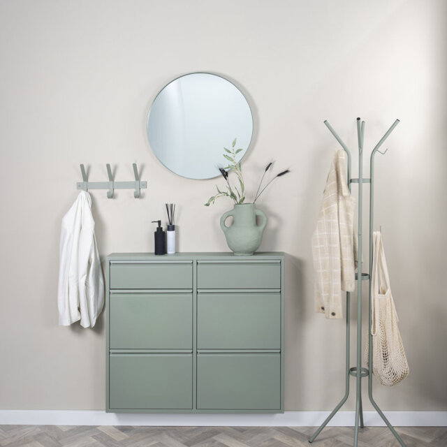 Jessy Steel Freestanding 12 - Hook Coat Rack