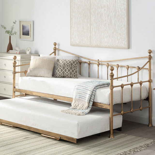 Angelina Metal Daybed with Trundle