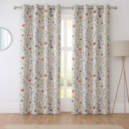 Cotton Blend Room Darkening Curtain Panel Pair