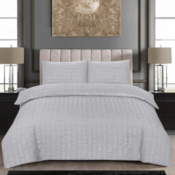 Polyester Solid Colour Duvet Cover Set