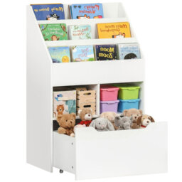 Huie 60Cm W Kids Bookcase in White