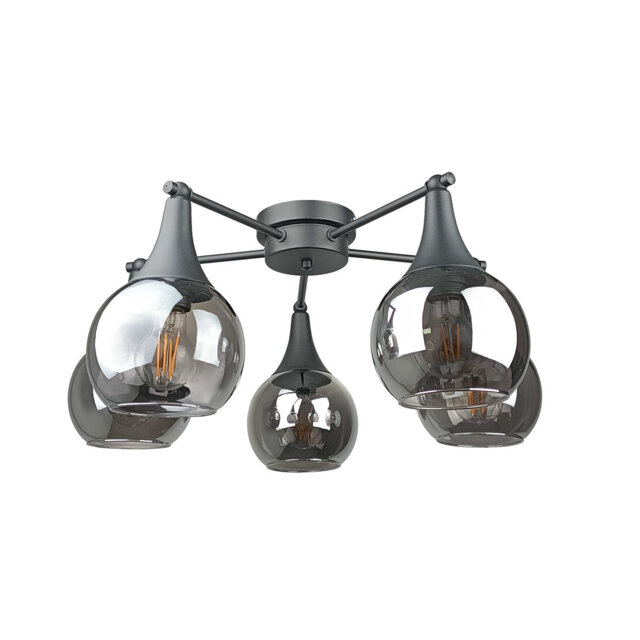 Brinsley Glass Semi Flush Mount