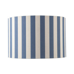 Linen Striped Lamp Shade With Fabric Inner By