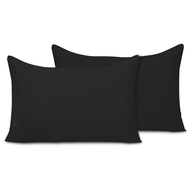Pillow Cases 2 Pack Super Soft Brushed Microfibre Pillow Covers Breathable Hypoallergenic Non Iron Envelope Closure