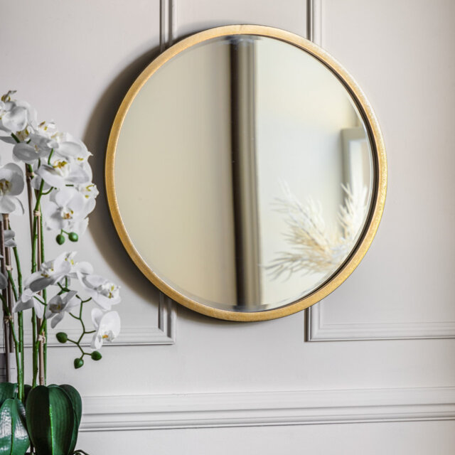 Thora Metal Round Wall Mirror