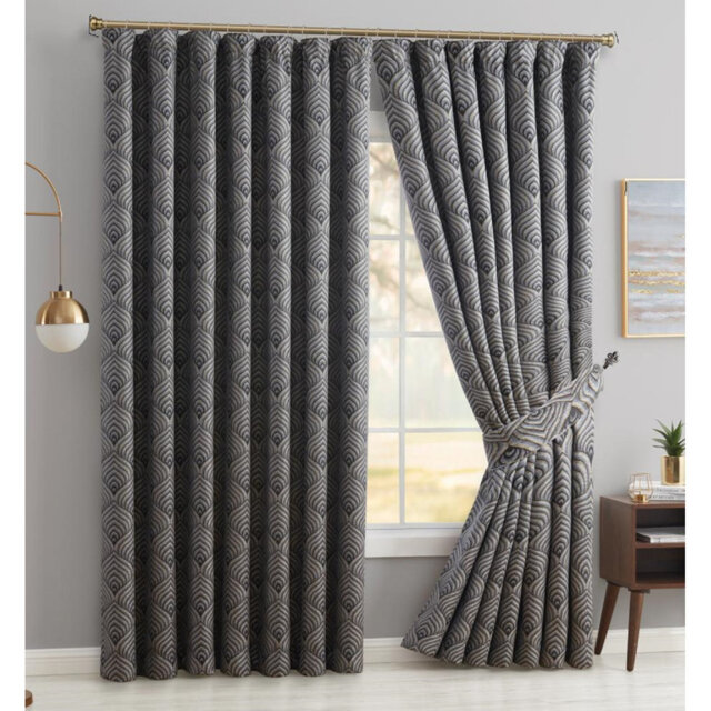 Lossett Wave Pencil Pleat Room Darkening Thermal Curtain
