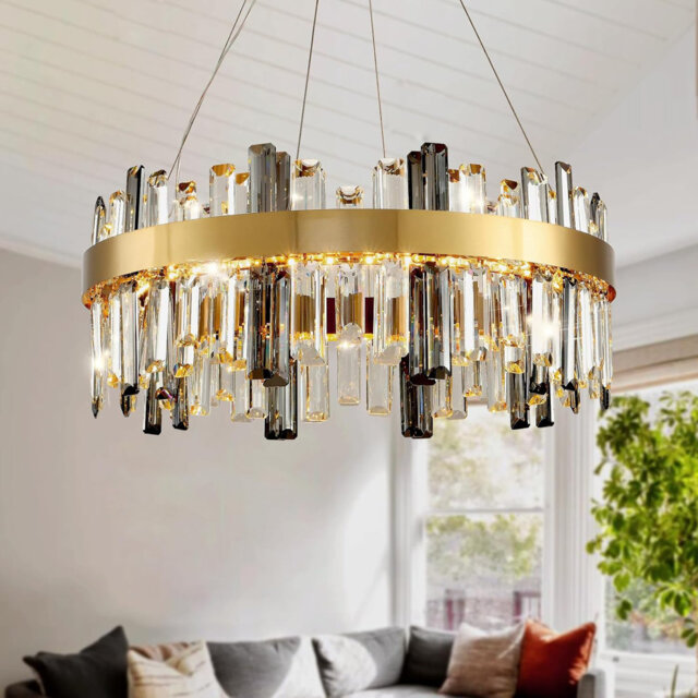 Modern Chandelier Crystal Light,K9 Crystal Raindrop Chandelier,for Dining Room, Kitchen, Living Room, Bedroom