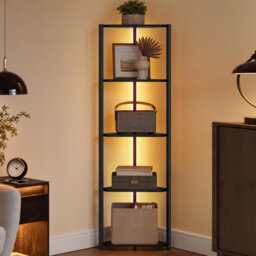 Davonna 146.6cm H x 48cm W Metal Corner Bookcase
