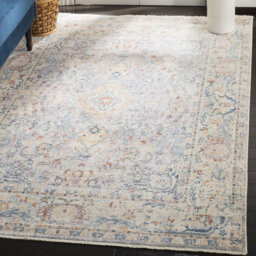 Auerbach Looped Light Blue/Cream/Gold Rug