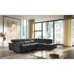 Manhattan Genuine Leather Reclining Corner Sofa