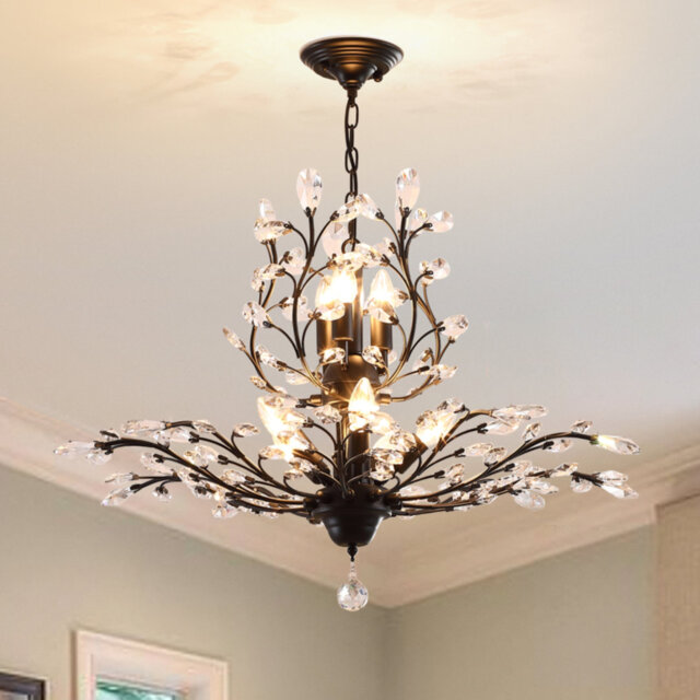 Nevis 8 - Light Crystal Dimmable Empire Chandelier