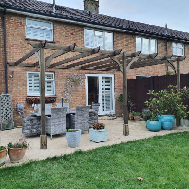 Baustista Solid Wood Pergola