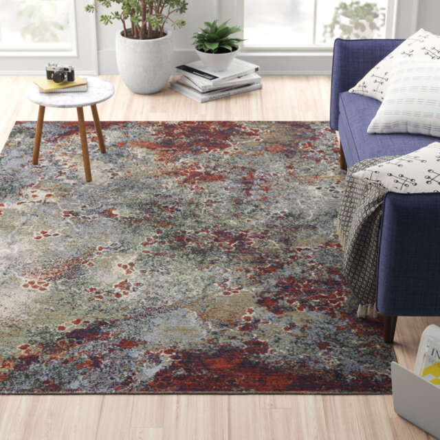 Whately Seafoam/Brick Rug