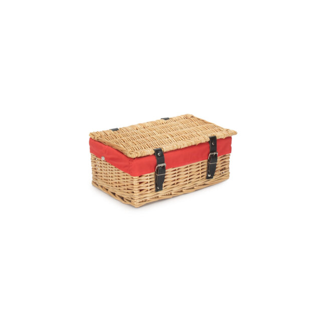"Lily Manor Wicker 14"" Empty Hamper Basket with Lining"