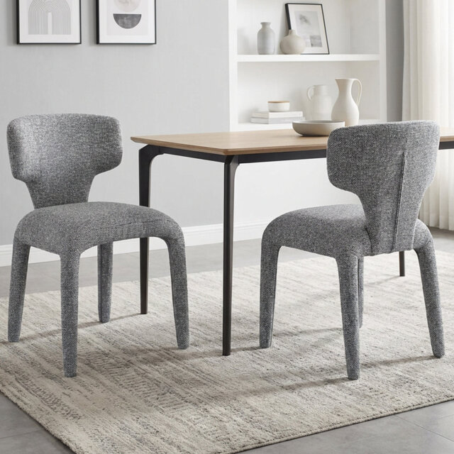 49.53cm H Cotton Upholstered Metal Upholstered Back Side Chair