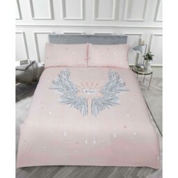 Asia Polyester Graphic Print & Text Bedding with Pillowcases Included