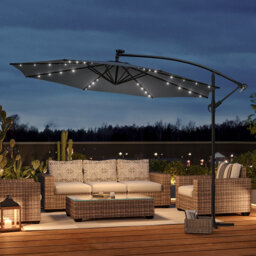 3M Cantilever Parasol with LED Light