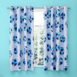 Tie Dye Football Reversible Curtains