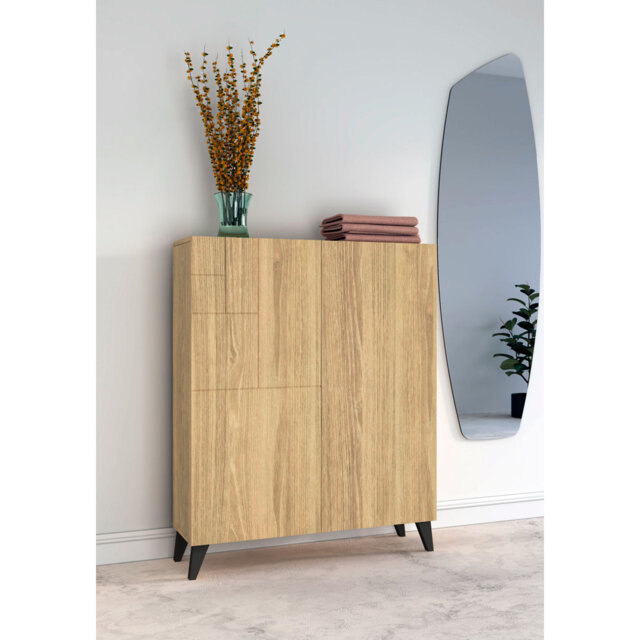 16 Pair Shoe Storage Cabinet