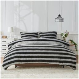 Teddy Printed Duvet Cover Set with Pillowcases, Soft Cosy Bedding Quilt Cover, Modern Bedroom Décor, Easy Care and Durable, Machine Washable