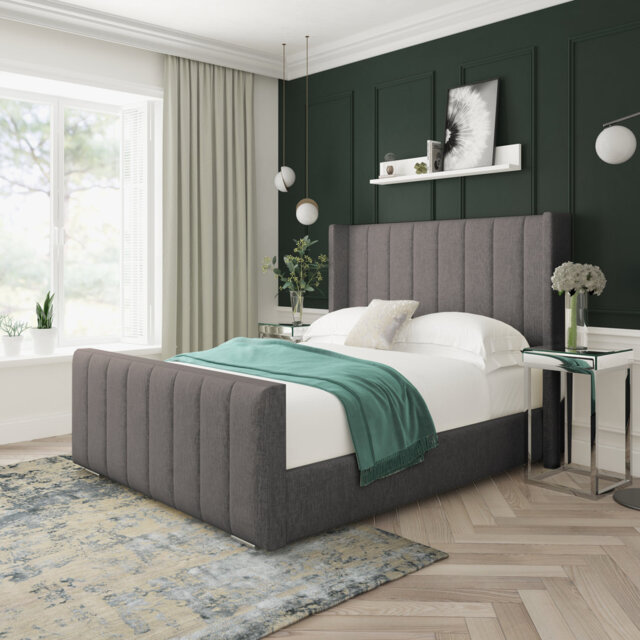 Willow Chenille Upholstered Bed Frame