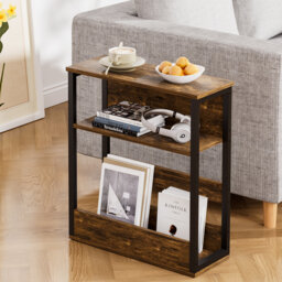 Borough Wharf Narrow Coffee End Table Sofa Over Bedside Table Laptop Shelf Desk