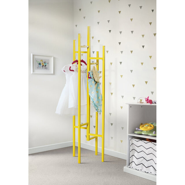 Yellow Coat Stand BONDSKÄRET Hat And Coat Stand, Yellow, 175 Cm IKEA