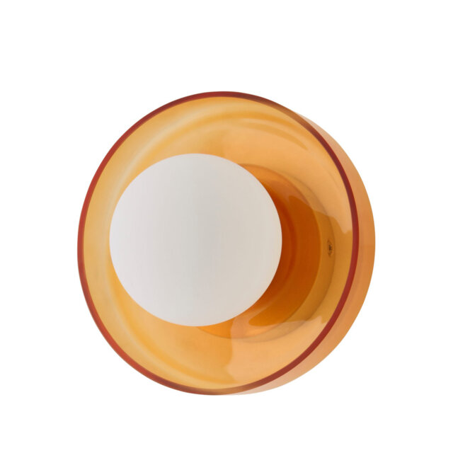 Alberga Pair of Glass IP44 Flush Wall Lights