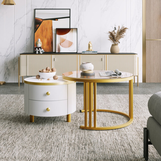 Aldonis Frame Coffee Table with Storage