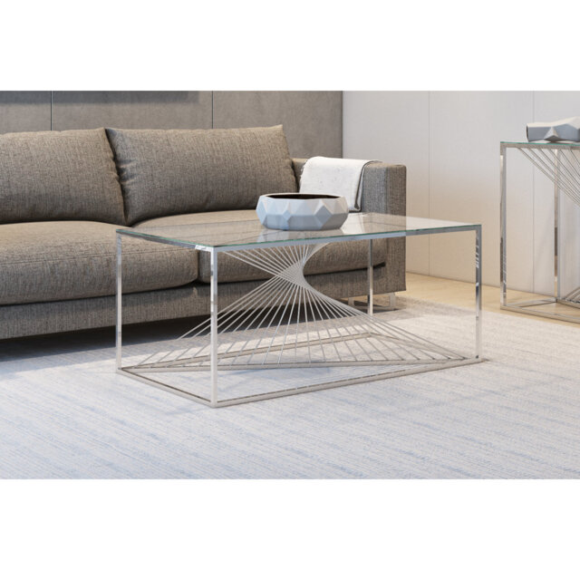 Fairhope glass coffee table