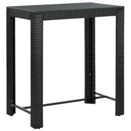 Adhithya Rectangular Metal Outdoor Bar Table , cm W 60.5cm cm D
