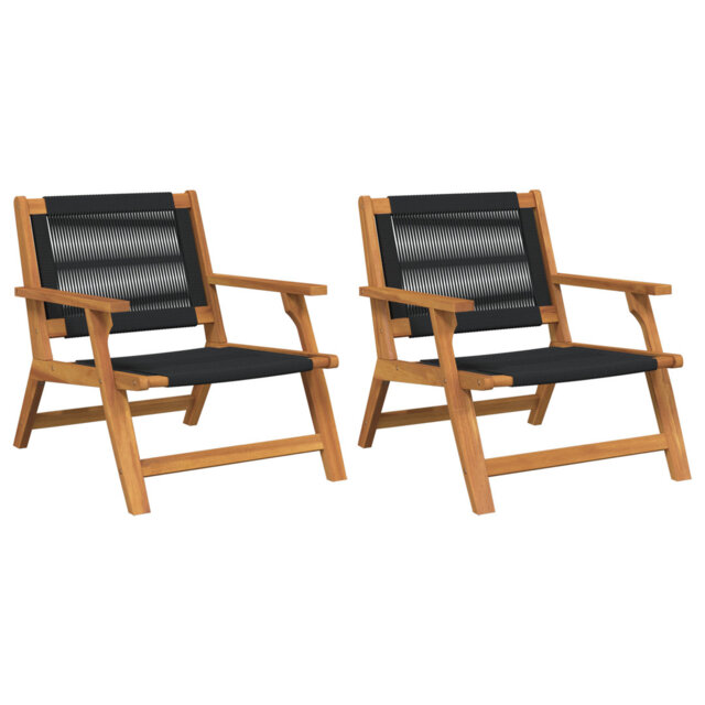 Garden Furniture Solid Acacia Wood Outdoor Seating Modern Design Chair