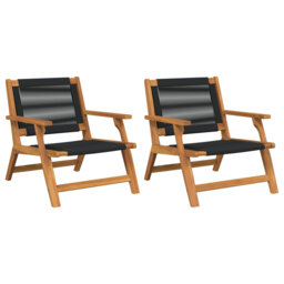 Garden Furniture Solid Acacia Wood Outdoor Seating Modern Design Chair