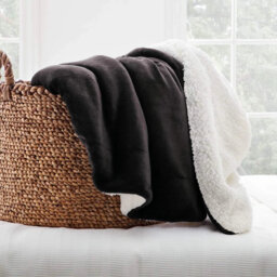 Reversible Soft Sherpa Fleece Fur Thick Dual Sided Blanket Throw