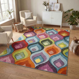 Geometric Shapes Area Rug
