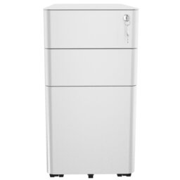30cm Wide 3 -Drawer Mobile Steel File Cabinet