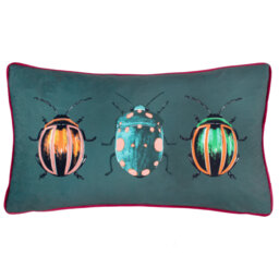 Beetalis Polyester Cushion Abstract Blue Rectangular Cushion